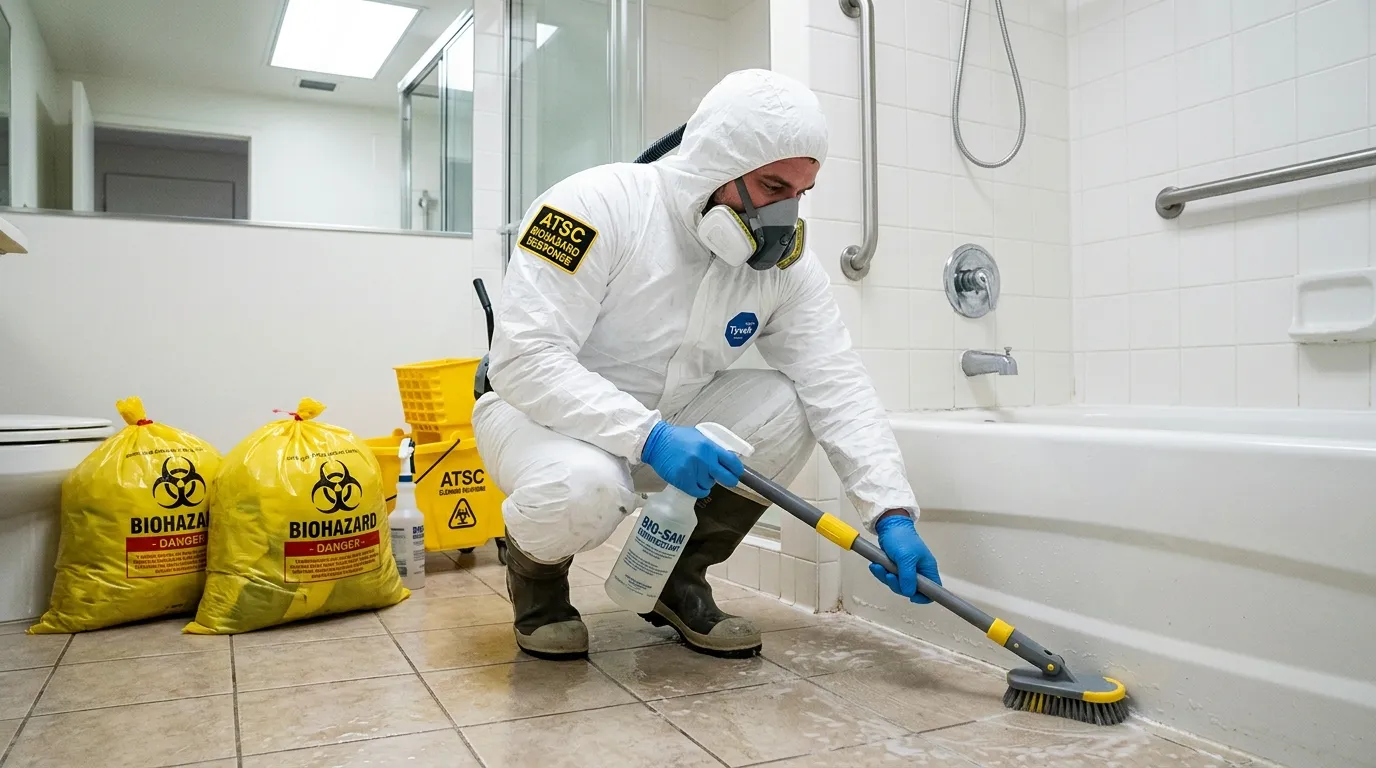 Decontamination equipment deployed for Blood Cleanup in Scotts Valley